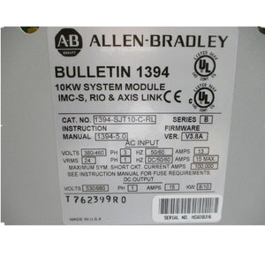 Allen Bradley 1394-SJT10-C-RL Digital Servo Controller