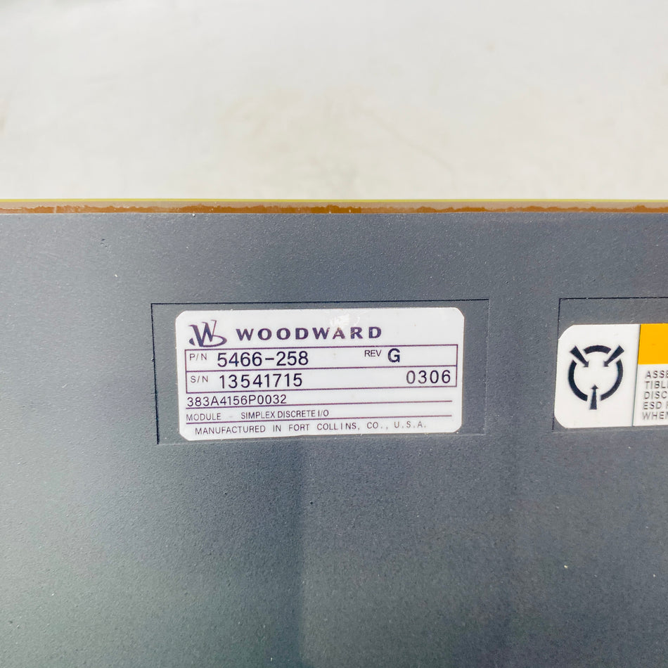 WOODWARD 5466-258 Automation Control Modules