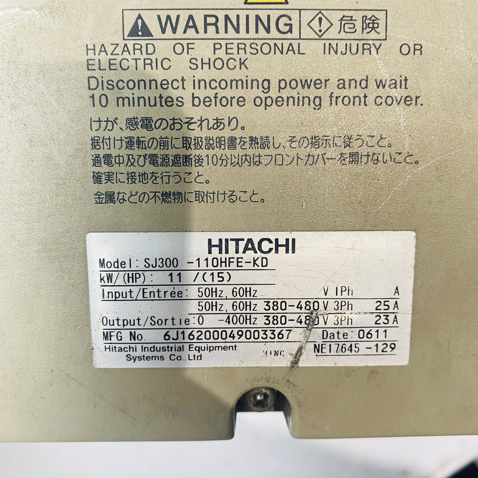 Hitachi SJ300-110HFE-KD inverter