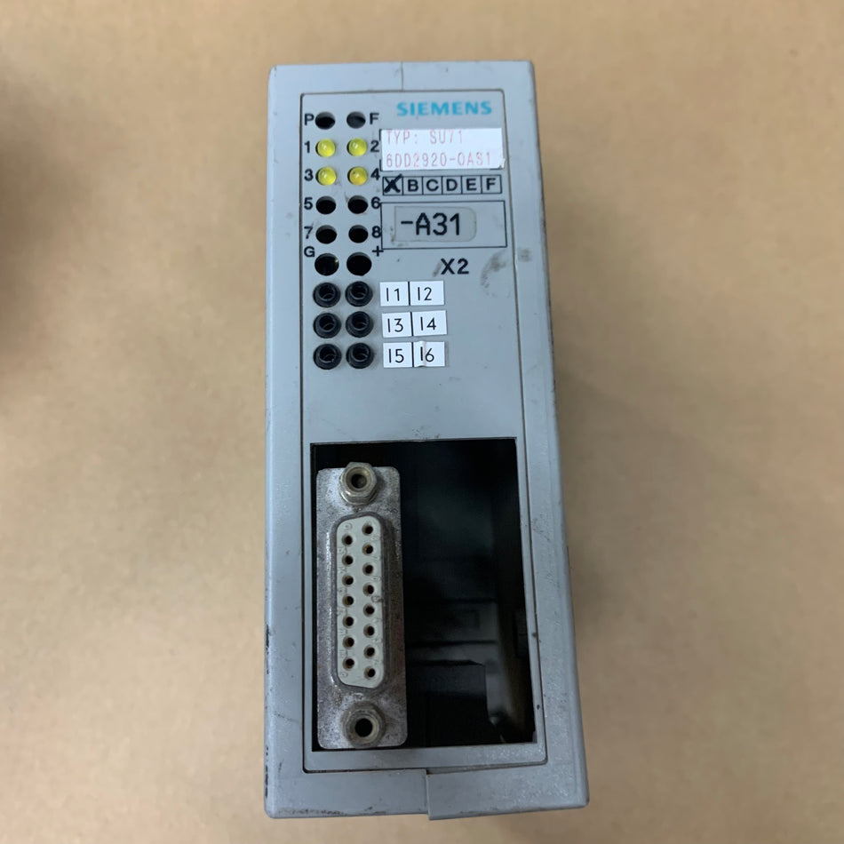 Siemens 6DD2920-0AS1 Impulse Module