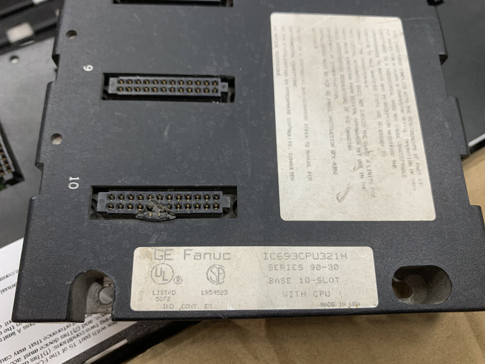 GE Fanuc IC693CPU321H 10槽基礎單元