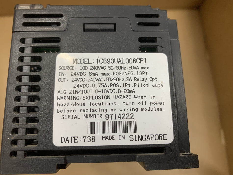 GE fanuc IC693UAL006CP1可程式控制器