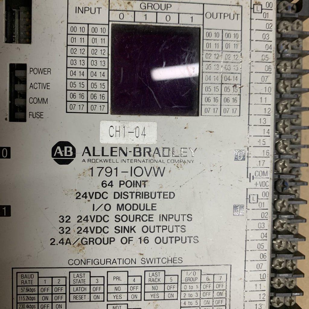 Allen Bradley 1791-IOVW 64 點 24DC 分散式 I/O 模組
