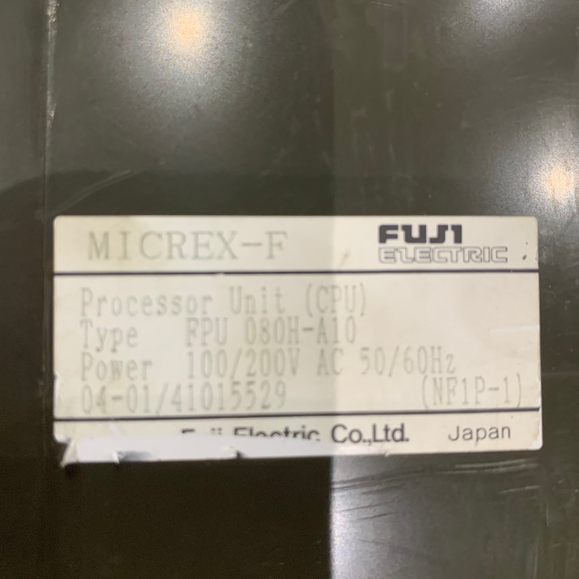富士馬達MICREX-F FPU 080H-A10處理器模組