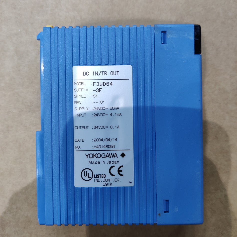 Yokogawa F3WD64-3F PLC Module - Rockss Automation