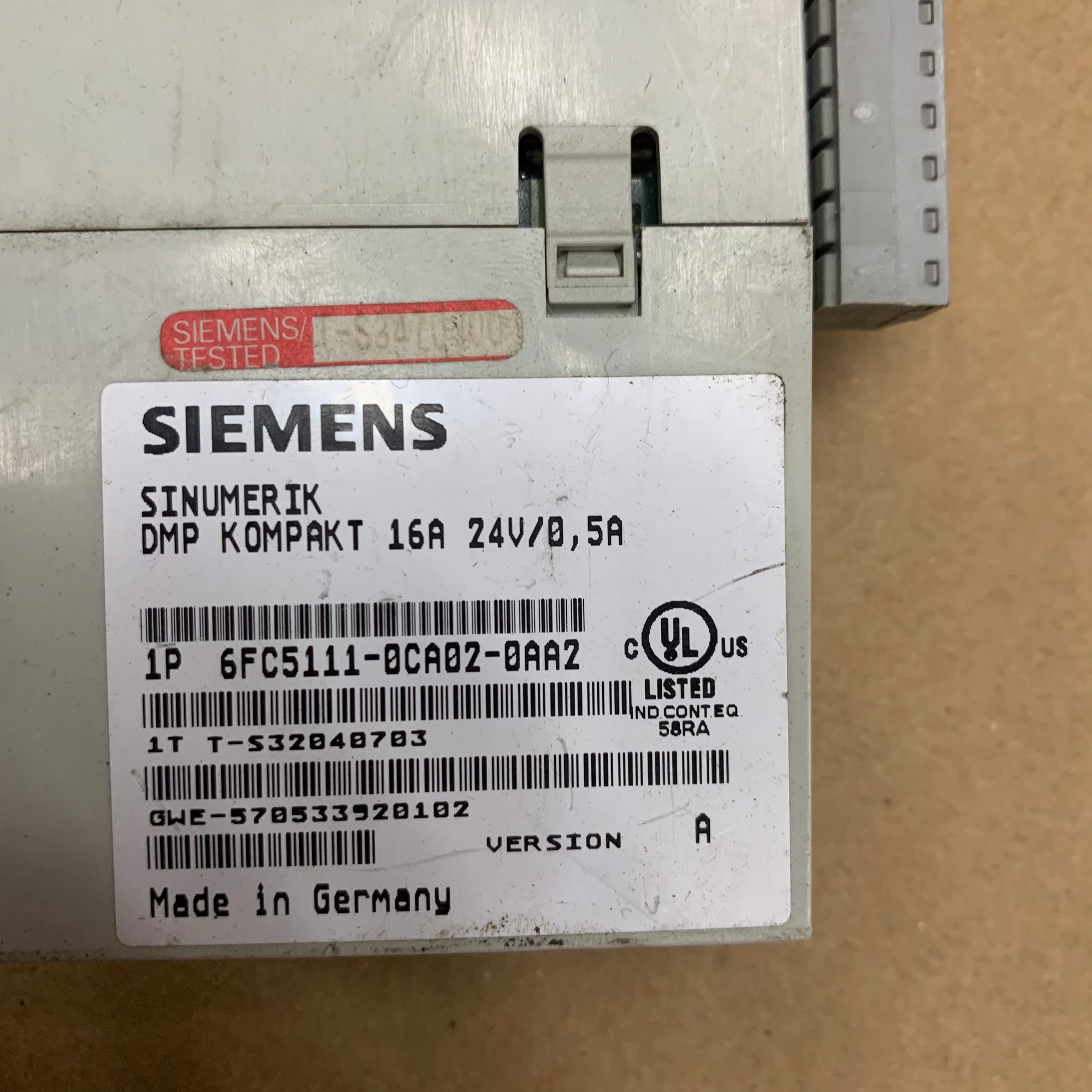 西門子 6FC5111-0CA02-0AA2 電子模組