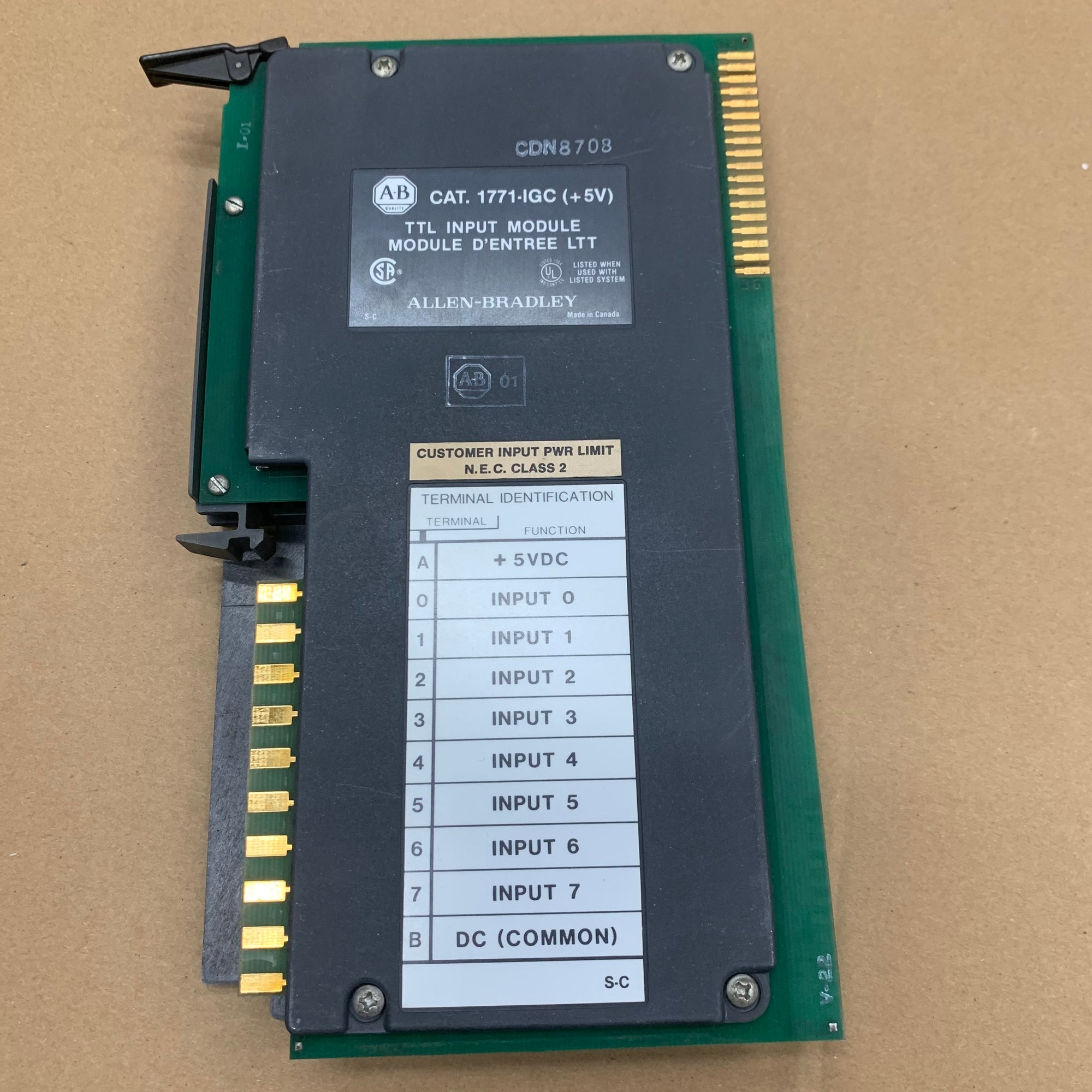 Allen Bradley 1771-IGC TTL輸入模組