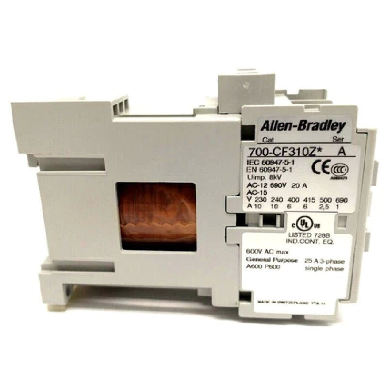 Allen-Bradley 700-CF310ZJ 系列 A、700-CF310Z* 系列 A、24V、DC、25A、控制繼電器、標準接點、螺絲端子、3 NO/1 NC 工業繼電器、接觸器、控制器