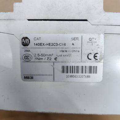 ALLEN BRADLEY 140EX-HE2C3-C16 Circuit Breaker