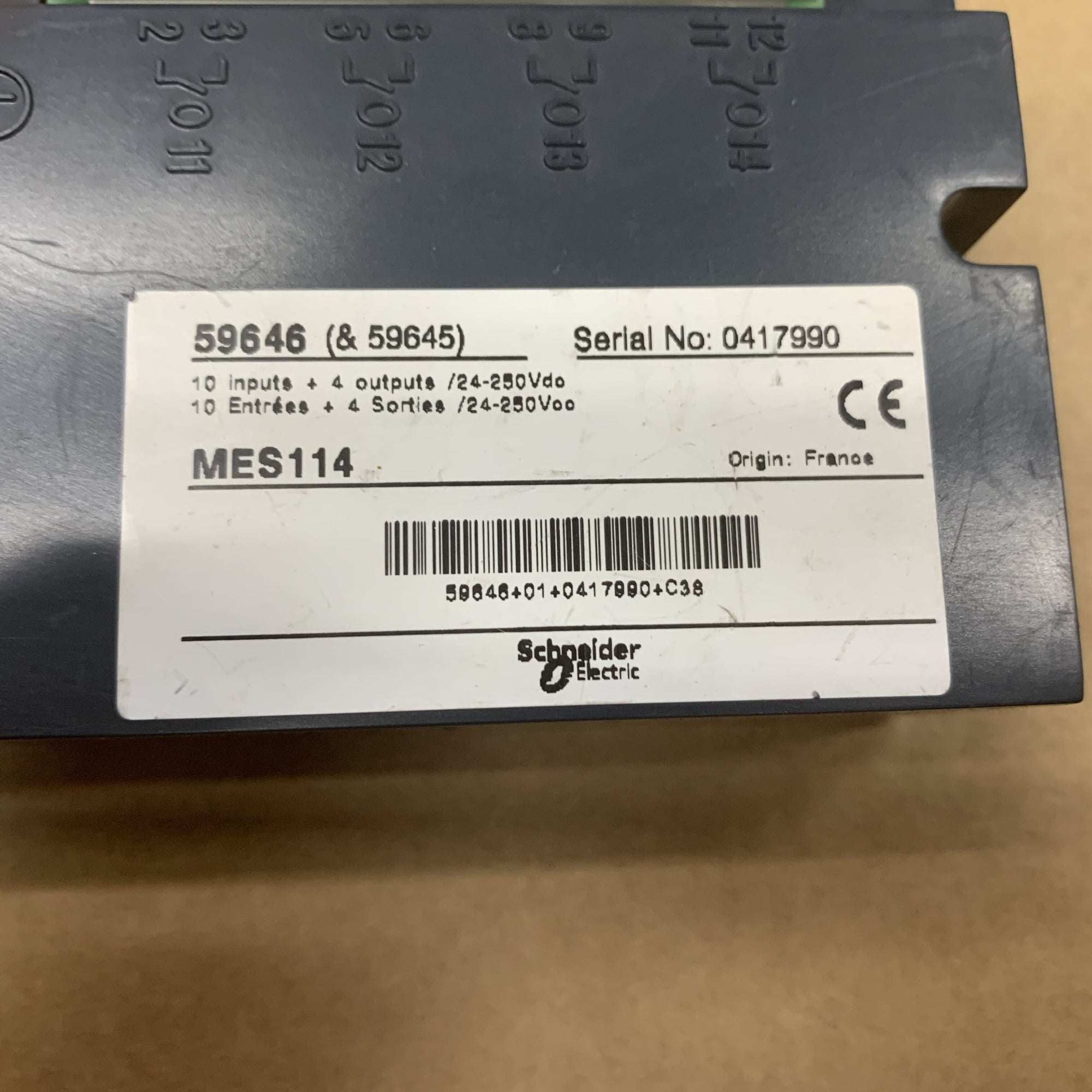 施耐德電機 59646 I/O 模組 MES114