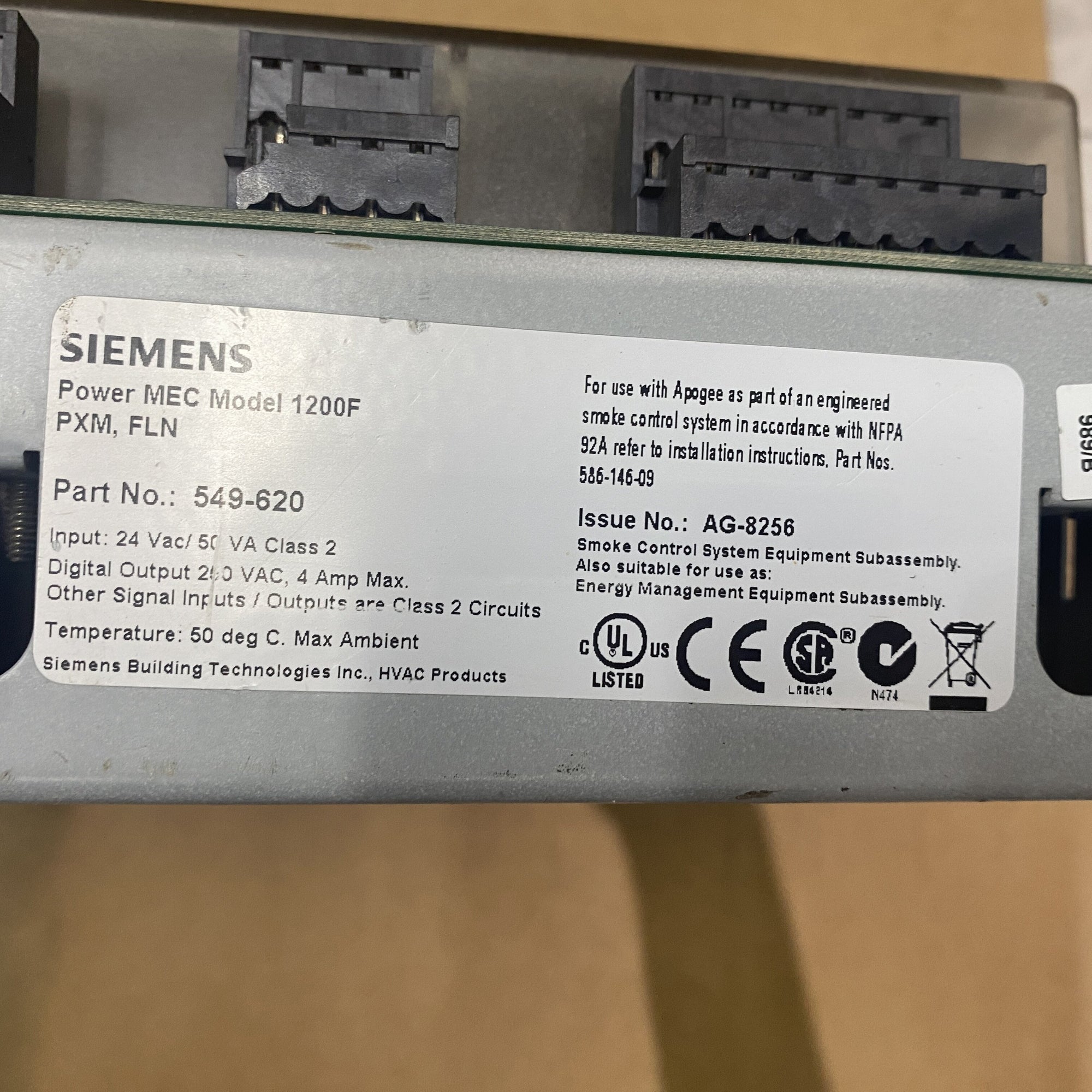 549-620 AG-8256 西門子549模組化設備控制器