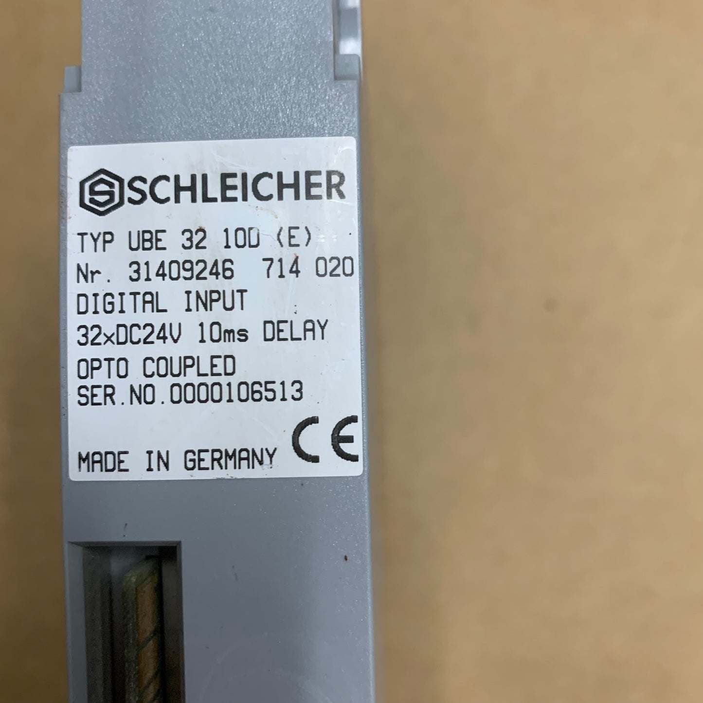 SCHLEICHER UBE32100 DIGITAL INPUT MODULE