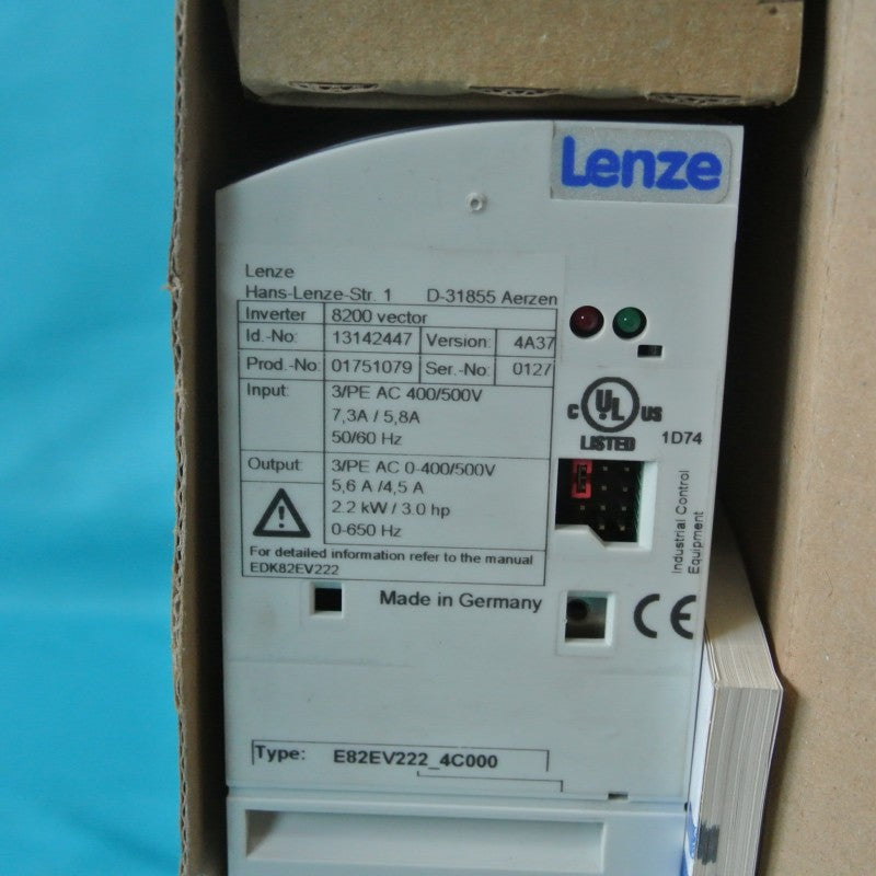 Lenze E82EV222K4C000 8200 Vector Frequency Inverter 2.2kW