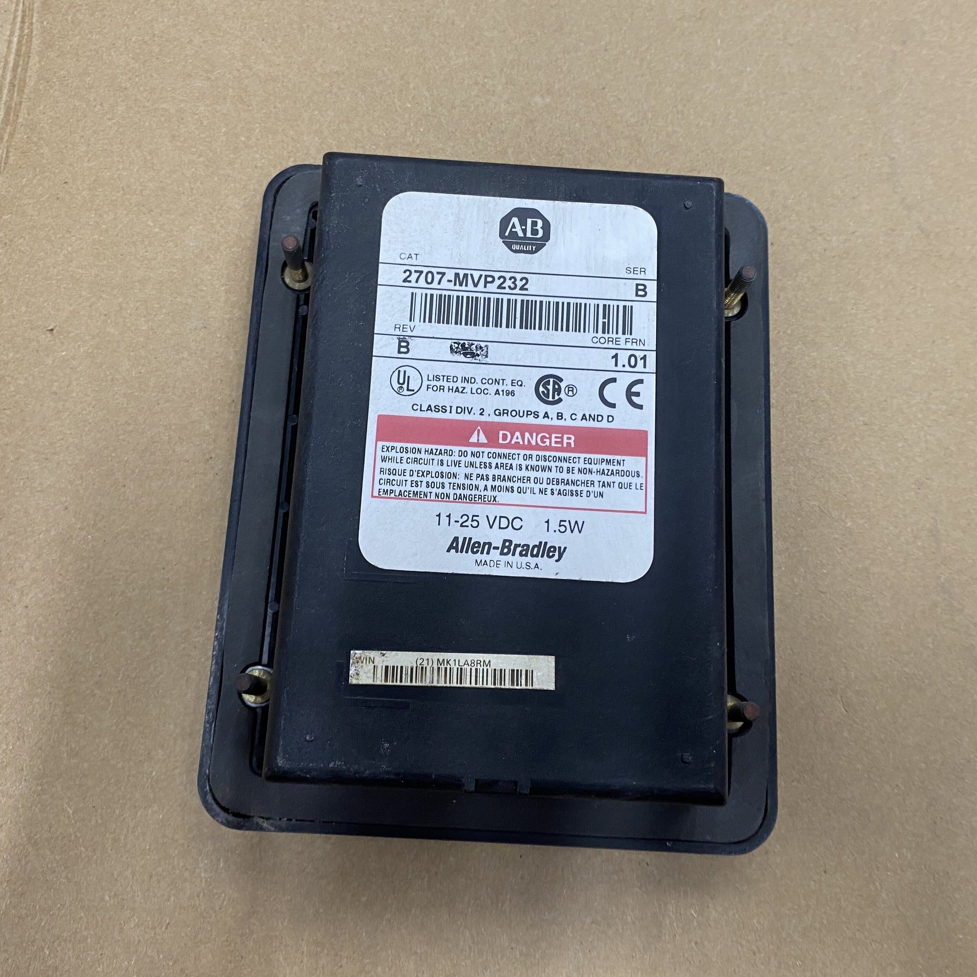 ALLEN BRADLEY 2701-MVP232 MicroView 操作員模組