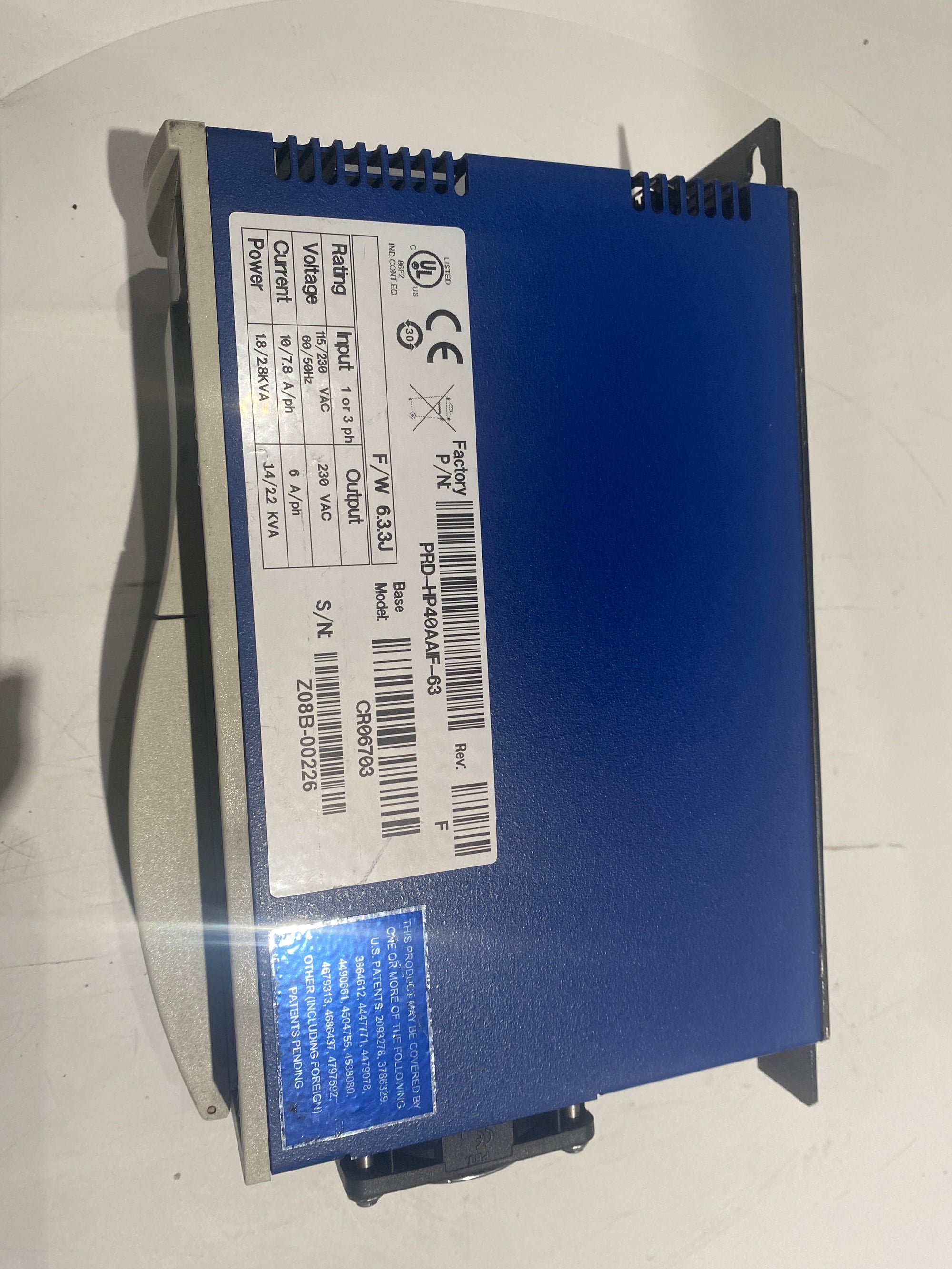 Kollmorgen CR06703 PRD-HP40AAF-63 Servostar CD伺服控制器