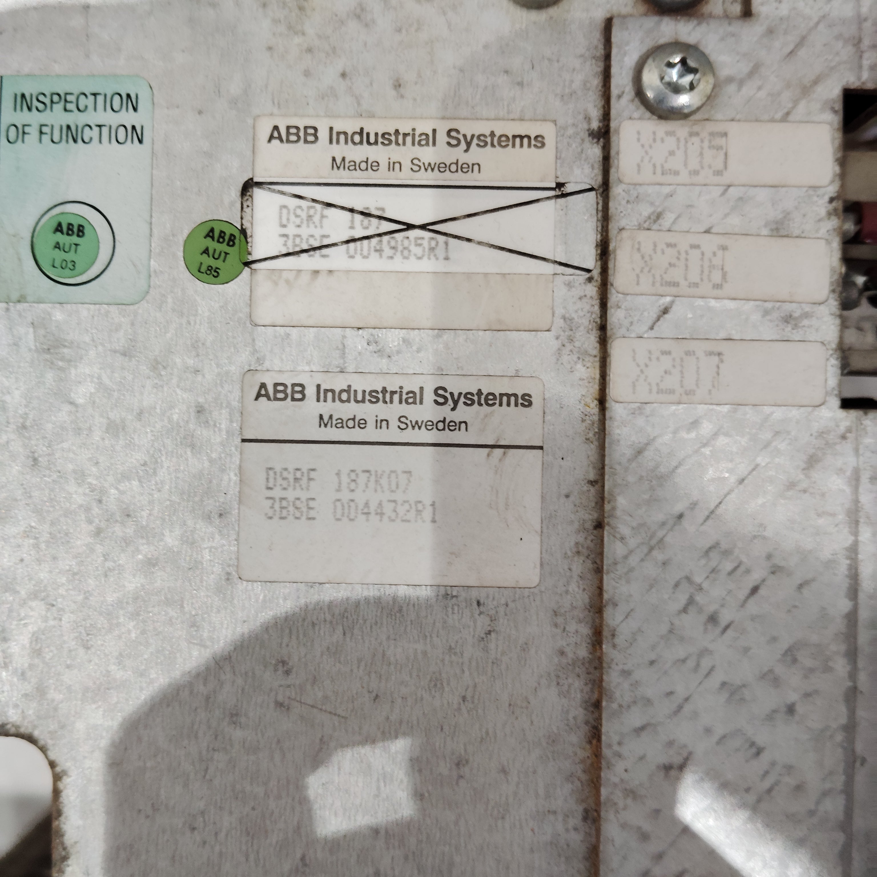 ABB DSRF187K07 frame
