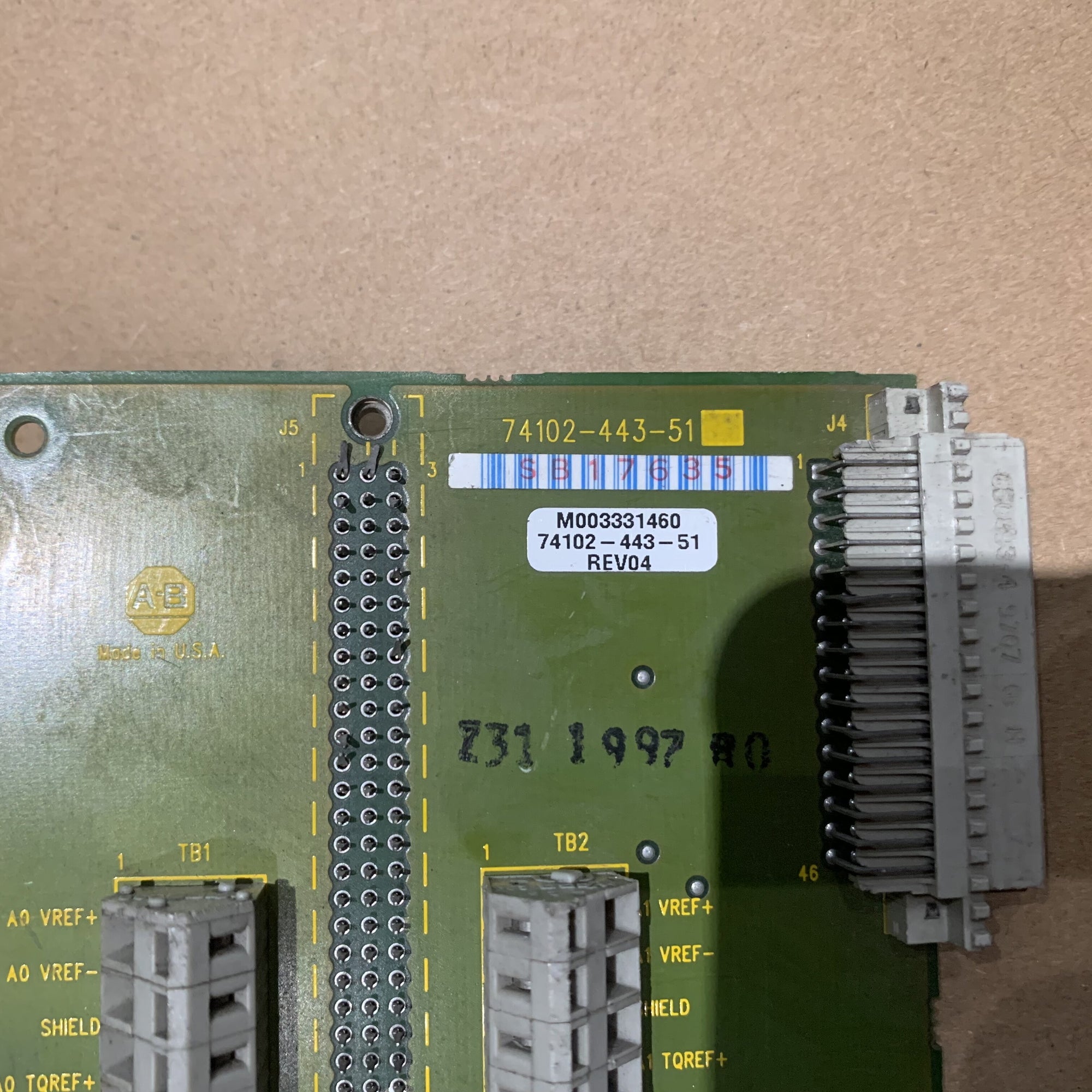 ALLEN BRADLEY 74102-443-51 伺服板