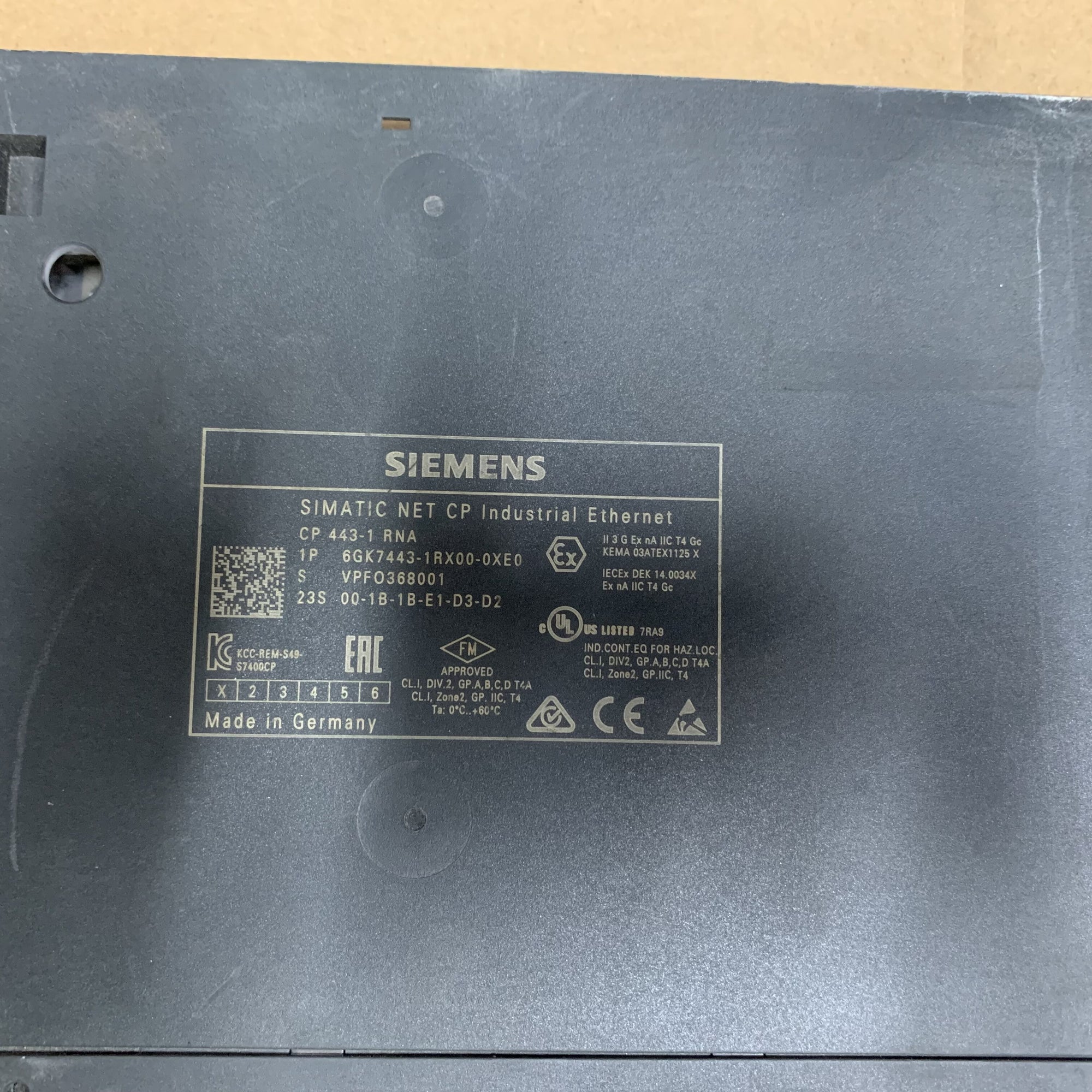 西門子SIMATIC NET CP工業乙太網路6GK7443-1RX00-0XE0