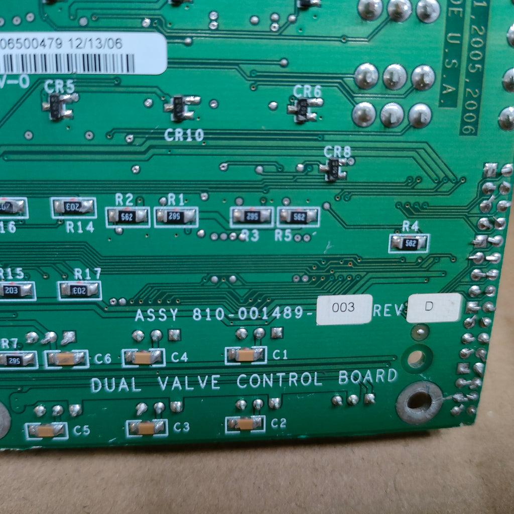 LAM Research 810-001489-003 DUAL VALVE CONTROL BOARD