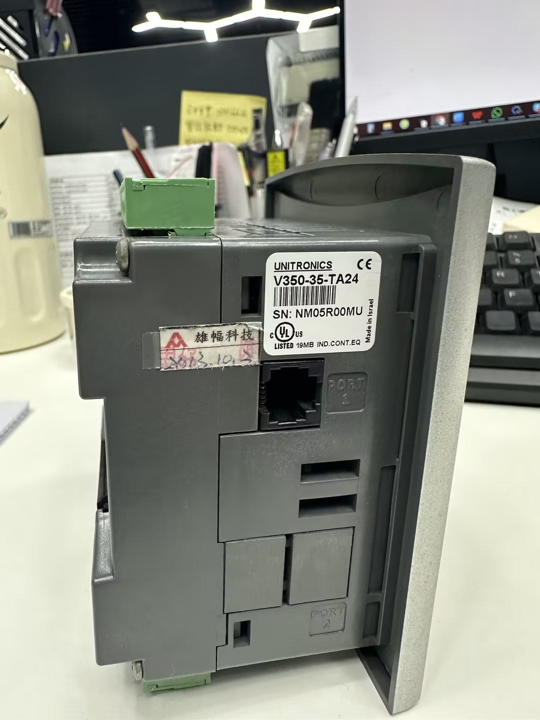 UNITRONICS VISION 350 V350-35-TA24 PROGRAMABLE LOGIC CONTROLLER