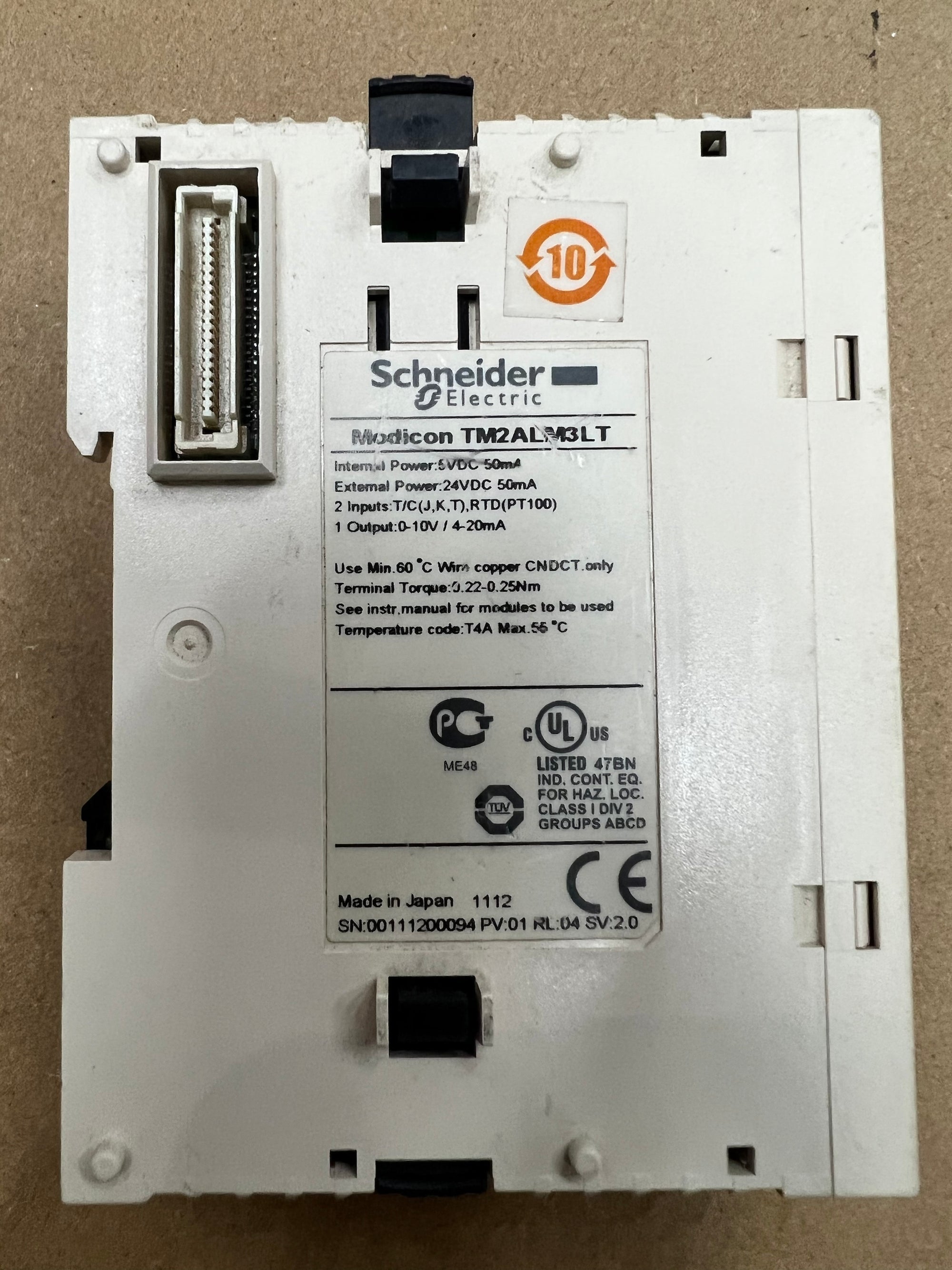 施耐德電機TM2ALM3LT類比量I/O模組