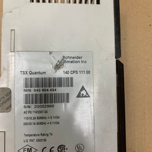 SCHNEIDER ELECTRIC 140CPS11100 POWER SUPPLY