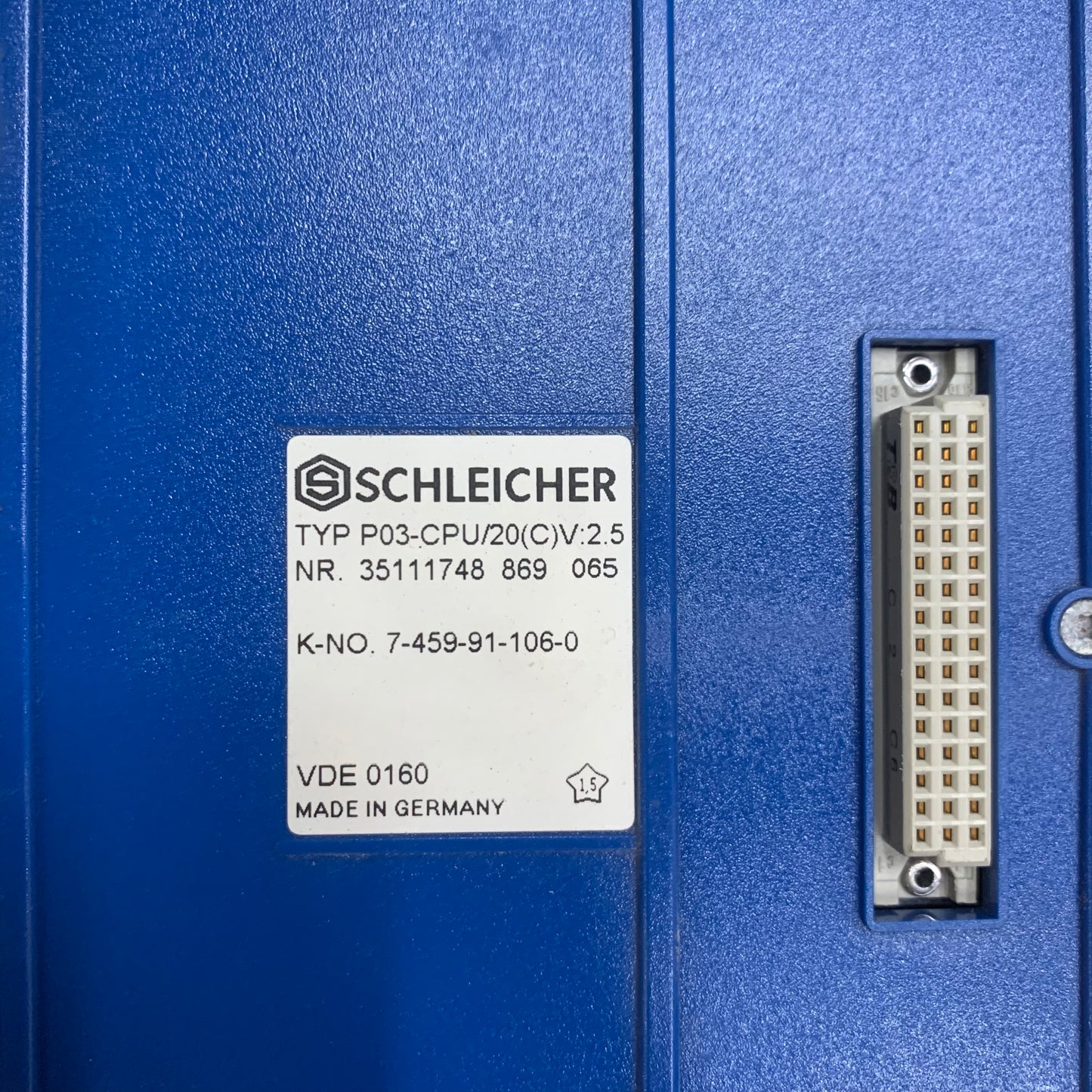 SCHLEICHER P03-CPU/20 CPU MODULE