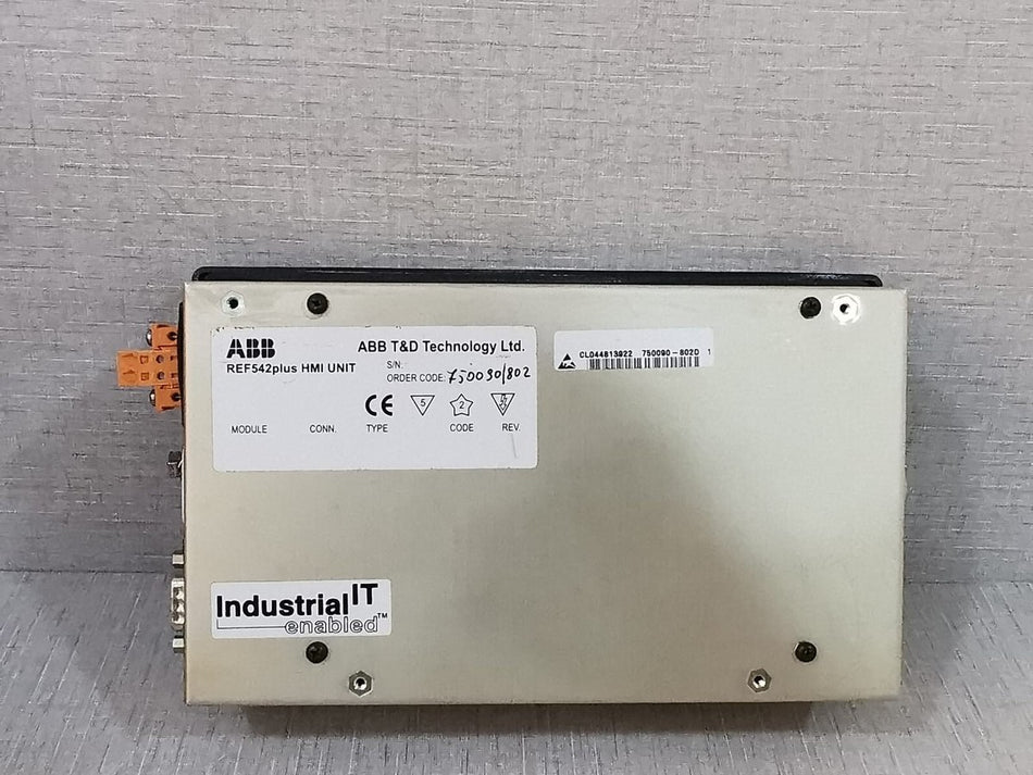 ABB REF542plus HMI UNIT 750090-802D