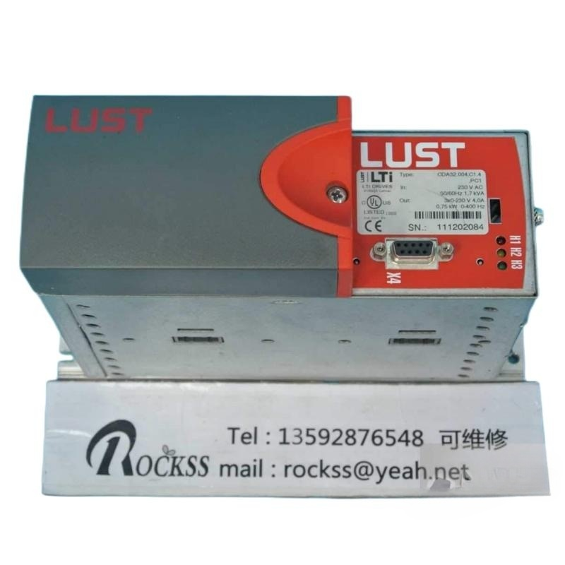Lust CDA32.004.C1.4.PC1伺服驅動器輸入230VAC 50/60Hz