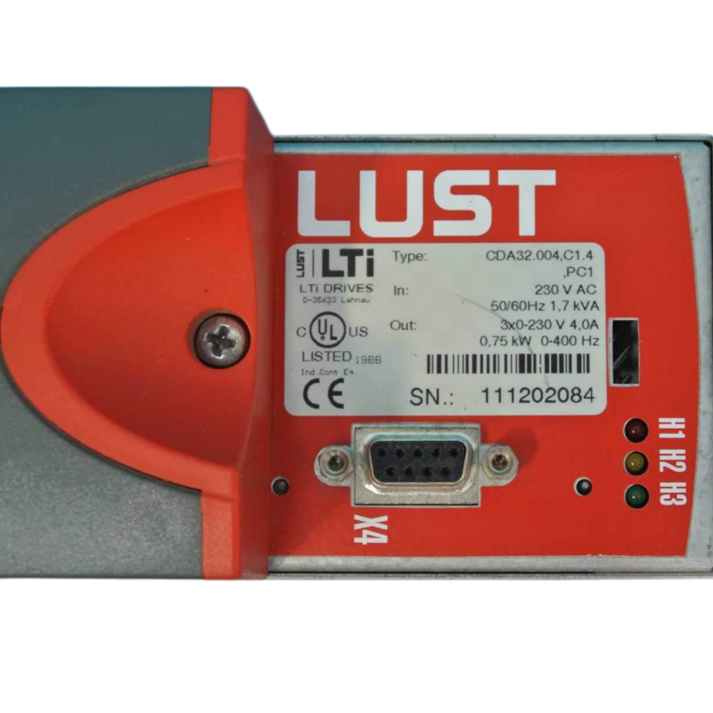 Lust CDA32.004.C1.4.PC1 Servo Drive Input 230VAC 50/60Hz