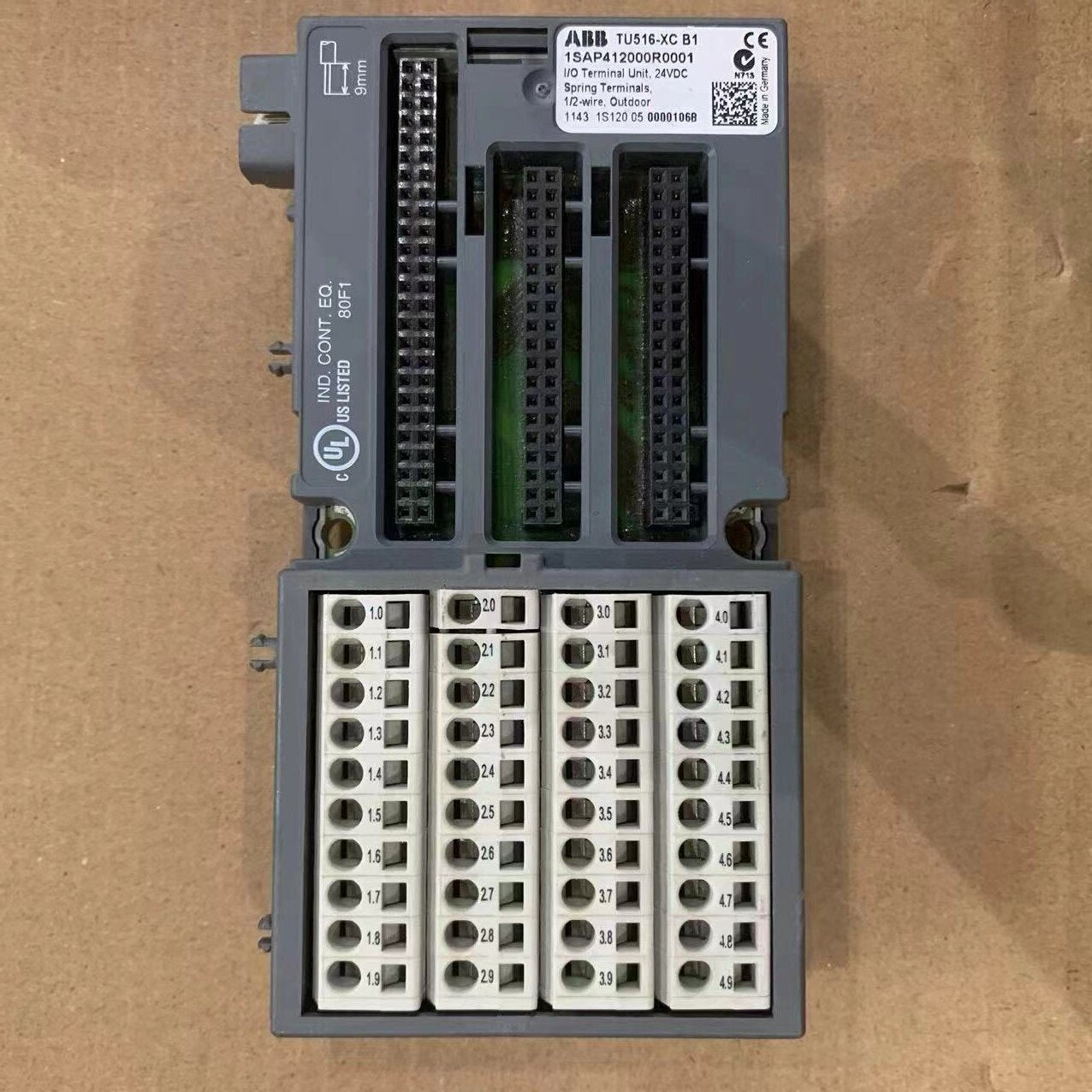 ABB TU516-XCB1 1SAP412000R0001 輸入/輸出終端單元