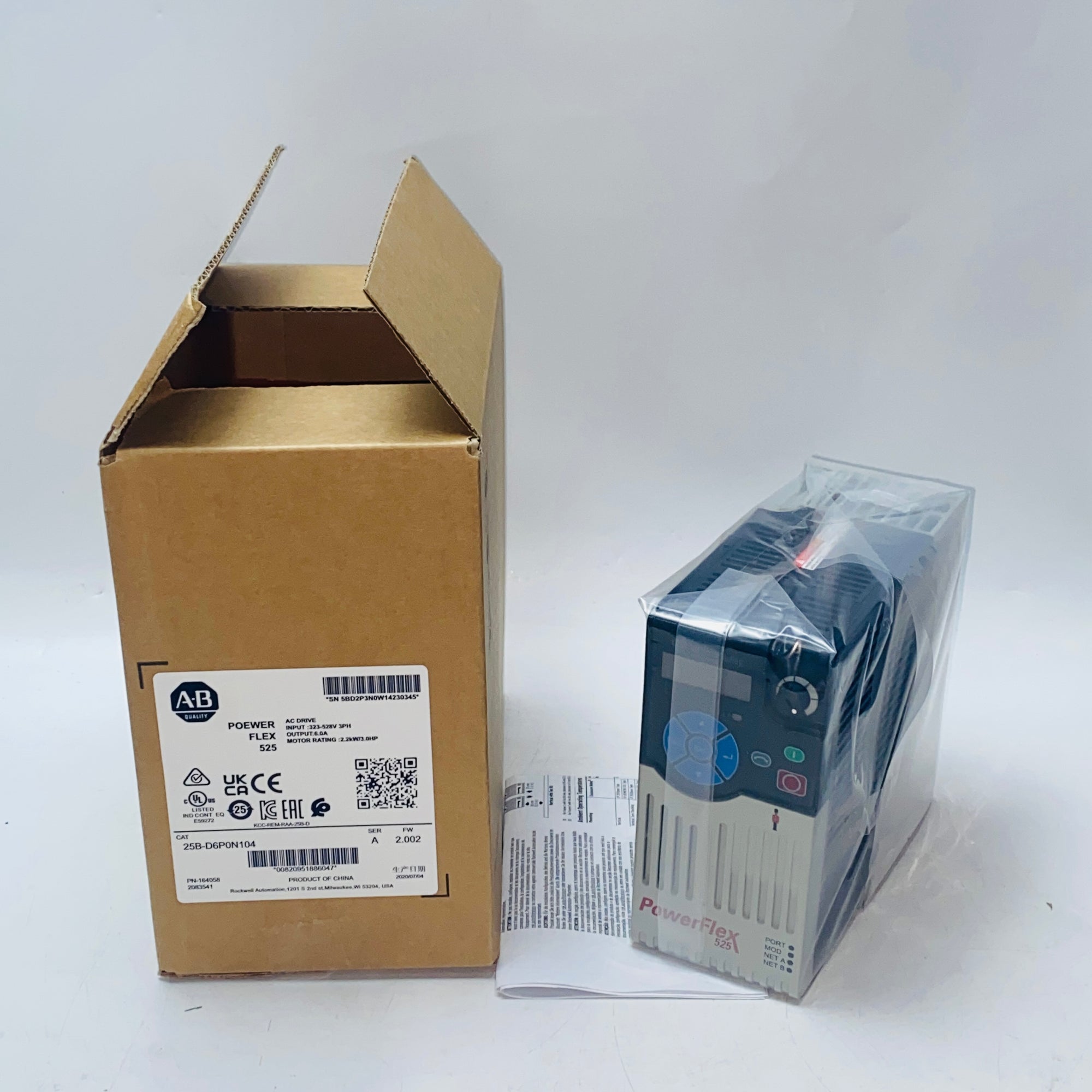 Allen Bradley 25B-D6P0N104 PowerFlex 525 交流電驅動器