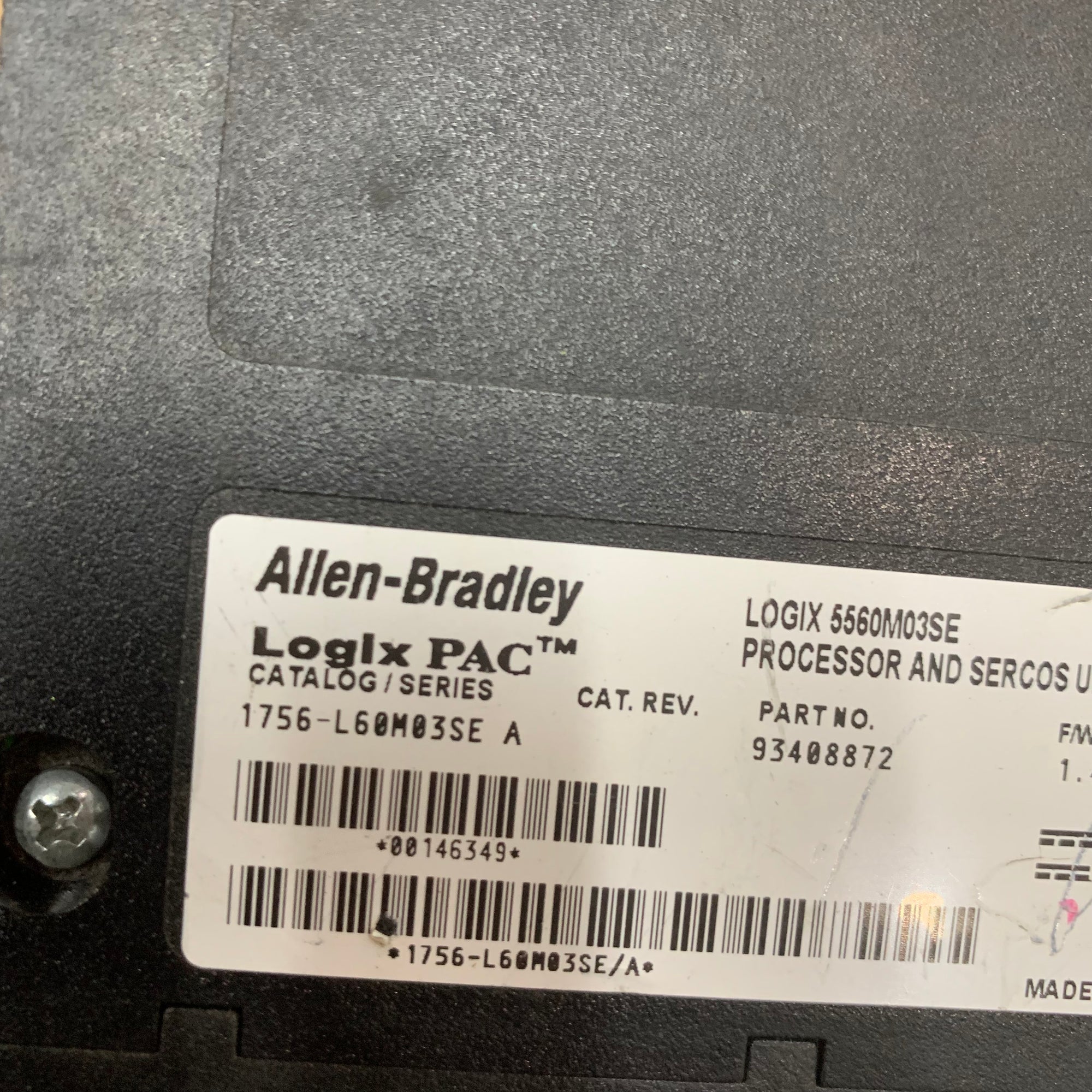 Allen Bradley 1756-L60M03SE CPU模組