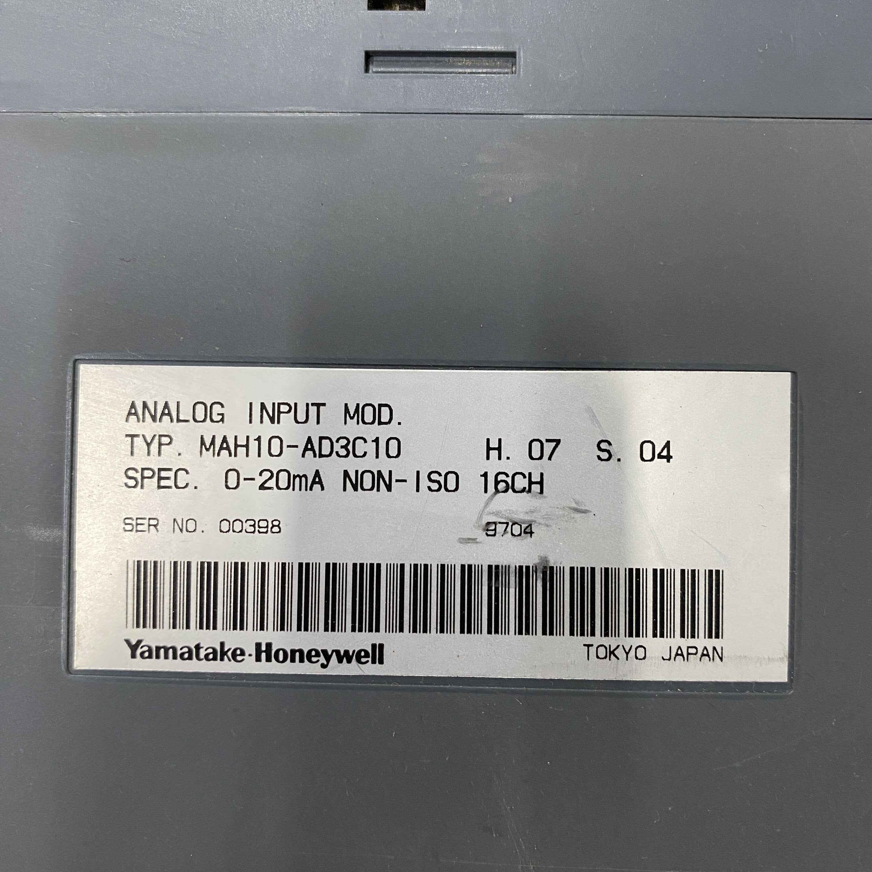 Yamatake Honeywell MAH10-AD3C10 Module - Rockss Automation
