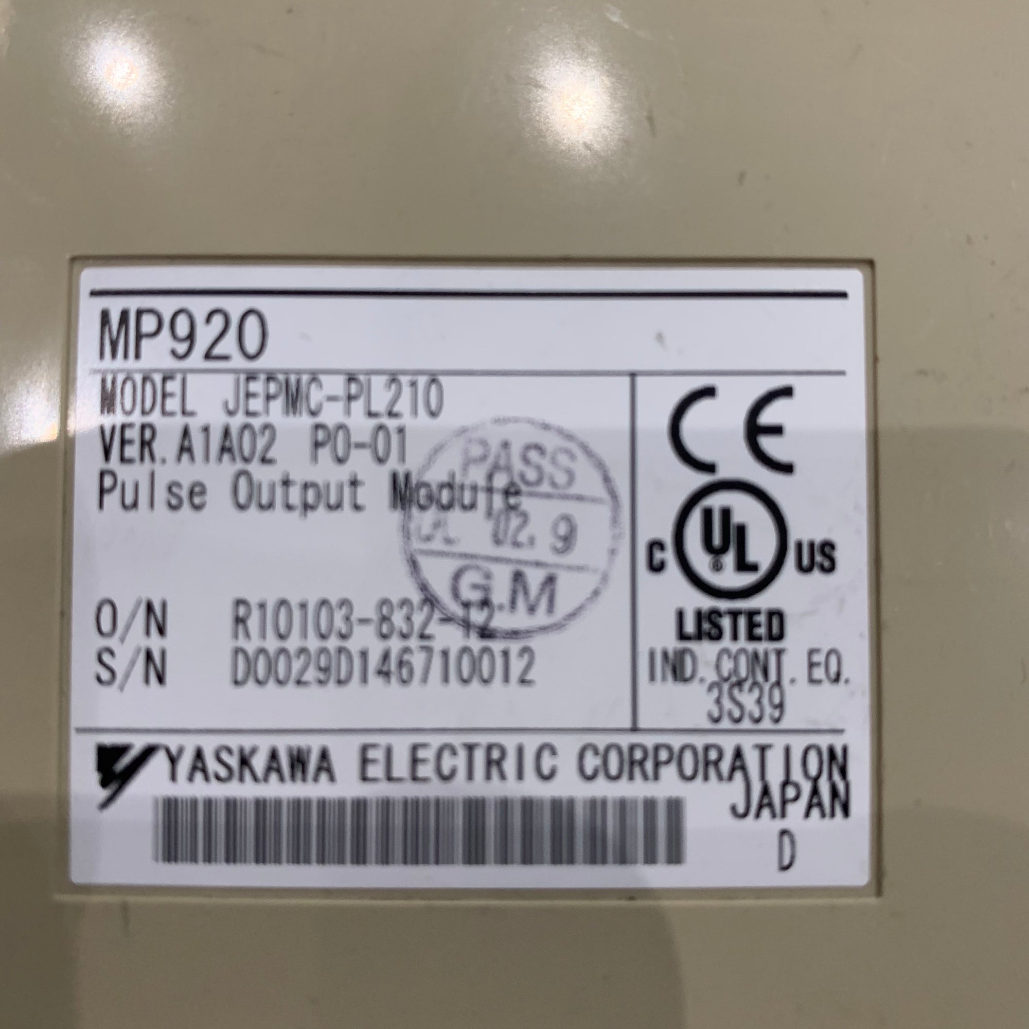 YASKAWA JEPMC-PL210輸出模組