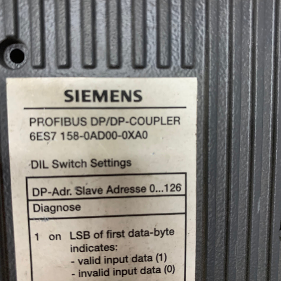 Siemens 6ES7158-0AD00-0XA0 Bus Coupling Module