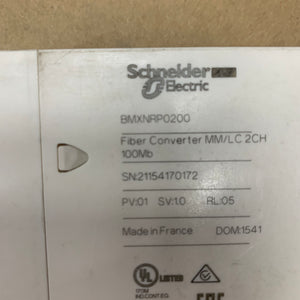 SCHNEIDER ELECTRIC BMXNRP0200 Fiber Converter