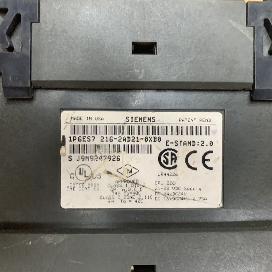 SIEMENS 6ES7216-2AD21-0XB0 CPU MODULE