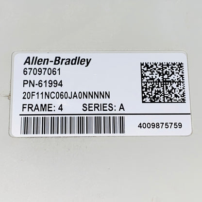 Allen-Bradley 20F11NC060JA0NNNNN Frequency changer