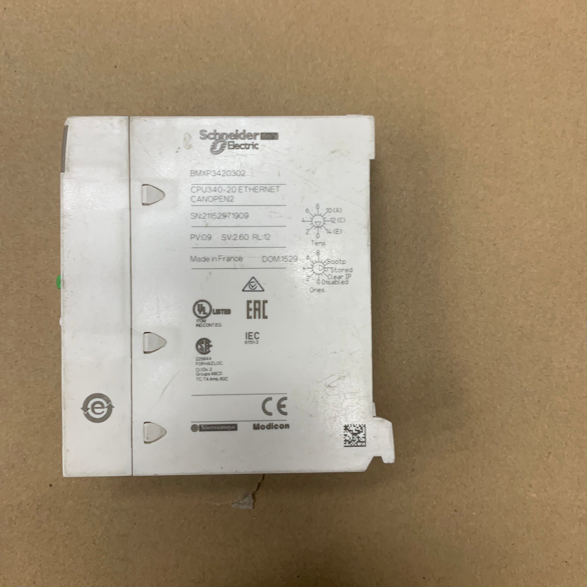 施耐德電機 BMXP3420302 CPU 340-20 處理器模組