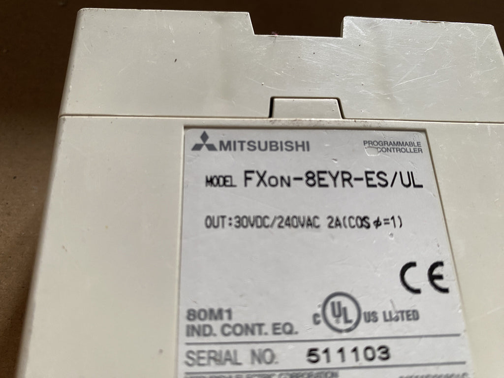 MITSUBISHI FX0N-8EYR-ES/UL PROGRAMMABLE CONTROLLER