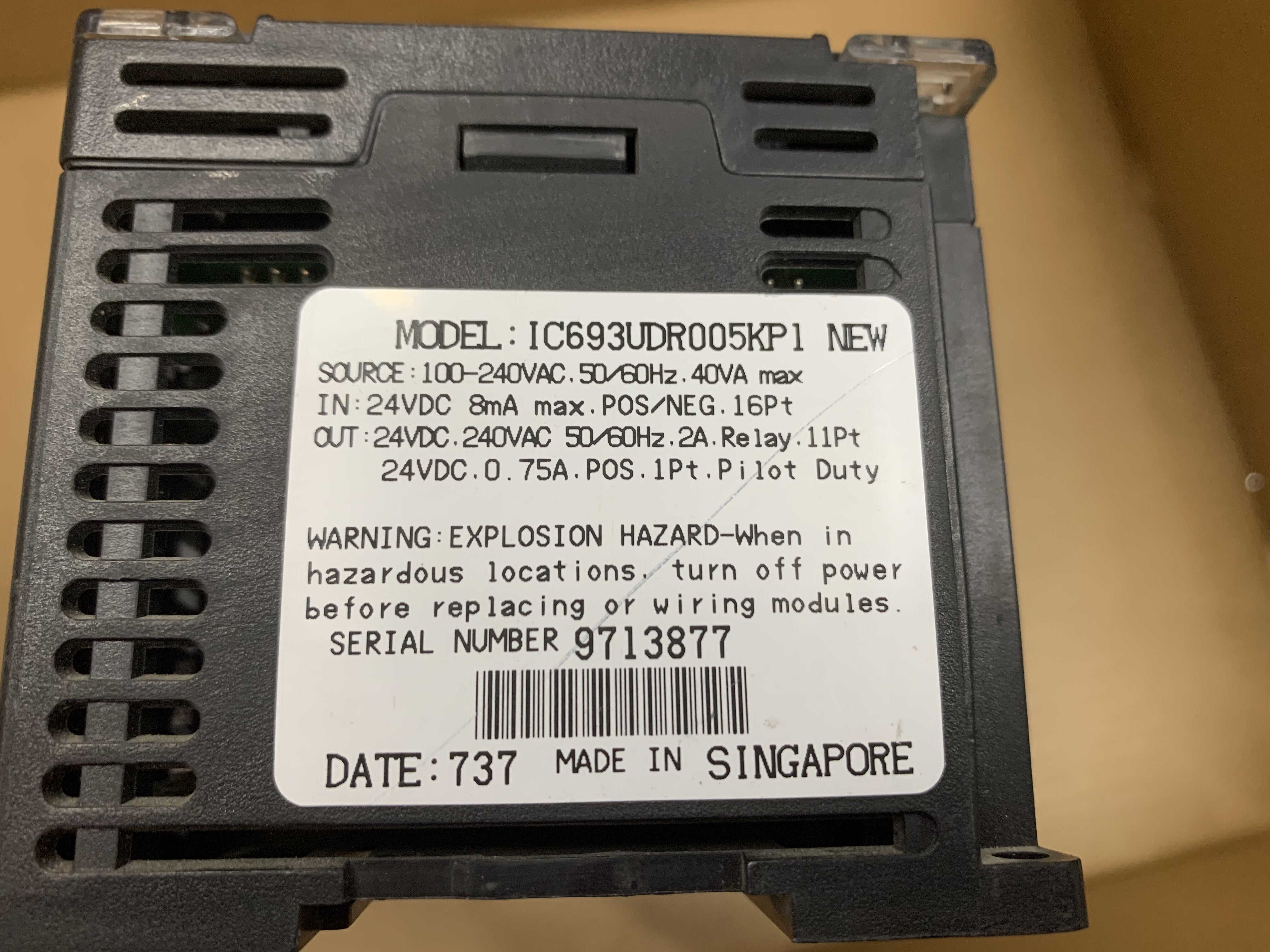 Ge fanuc IC693UDR005KP1 programmable controller - Rockss Automation