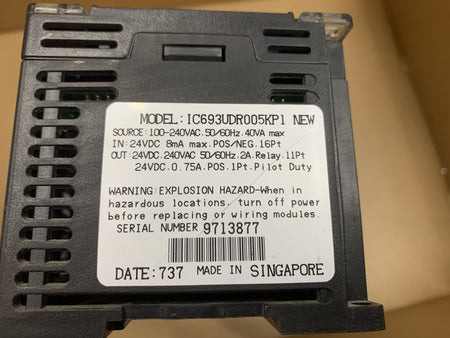 Ge fanuc IC693UDR005KP1 programmable controller - Rockss Automation