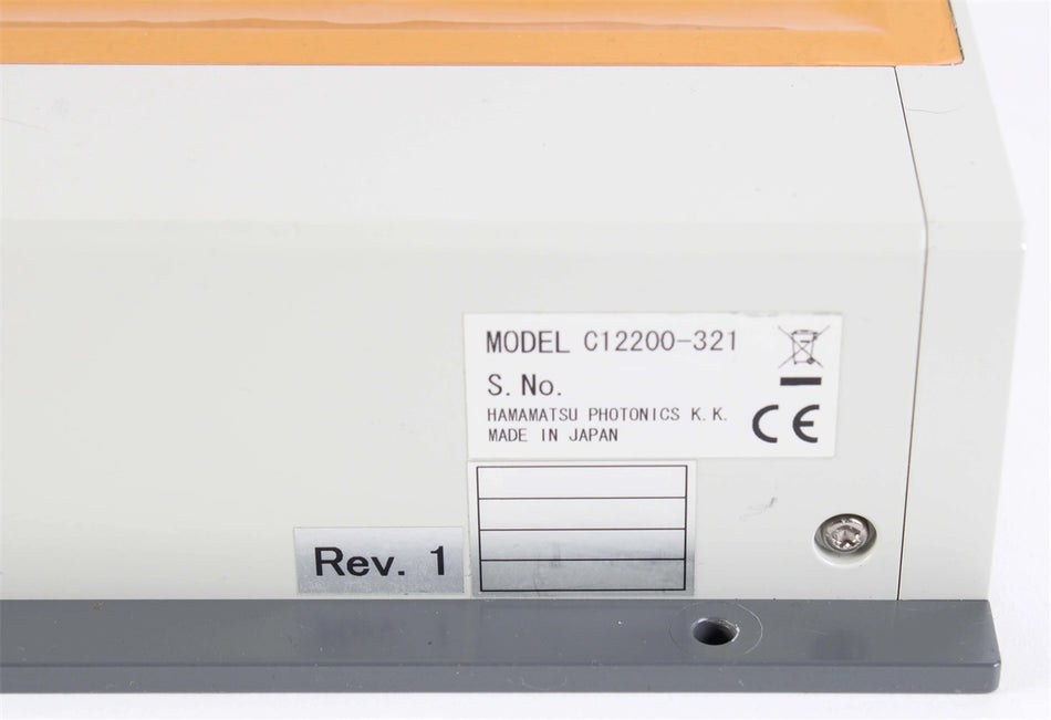 HAMAMATSU PHOTONICS C12200-321攝影機