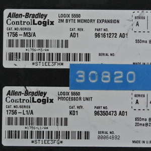 Allen Bradley 1756-L1/A Logix 5550 Memory Expansion