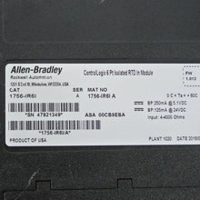 Load image into Gallery viewer, Allen Bradley 1756-IR6I ControlLogix 6Pt Isolated RTD In Module
