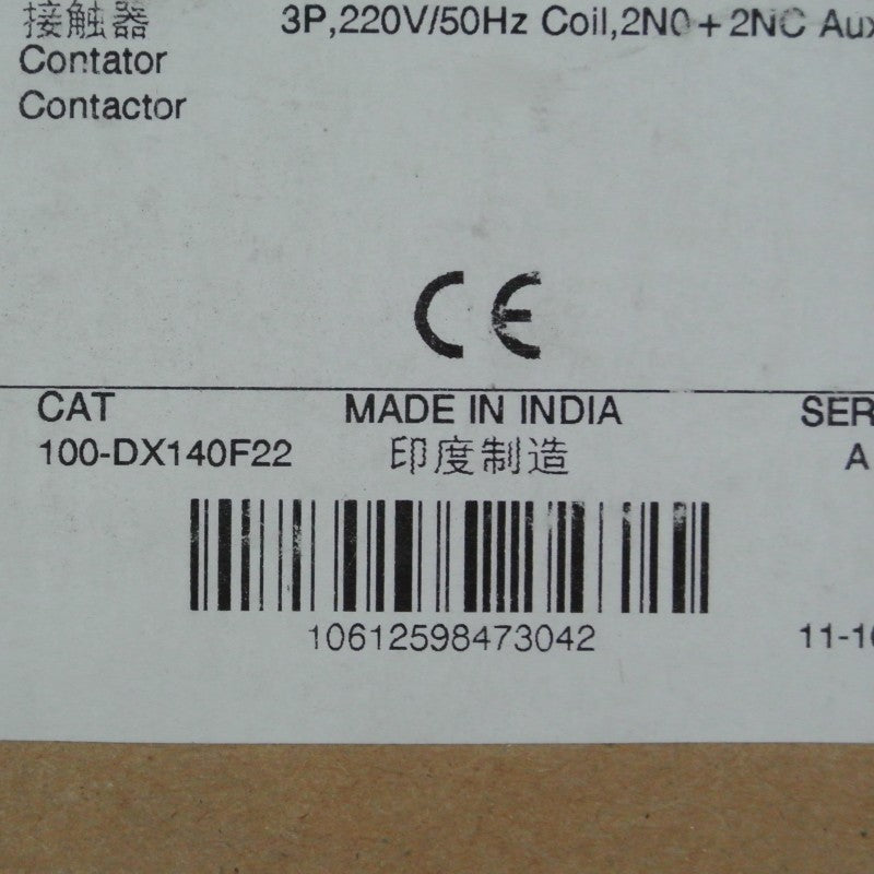 艾倫·布拉德利 100-DX140F22 接觸器