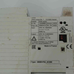 Lenze E82EV752-4C200 Inverter