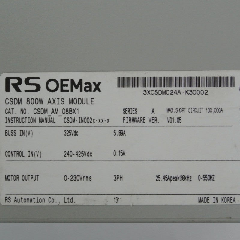 Allen Bradley CSDM-AM-08BX1 CSDM伺服驅動器