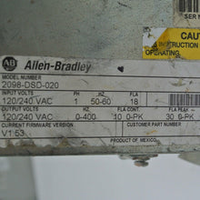 將圖片載入圖庫檢視器 Allen Bradley 2098-DSD-020 Servo Drive